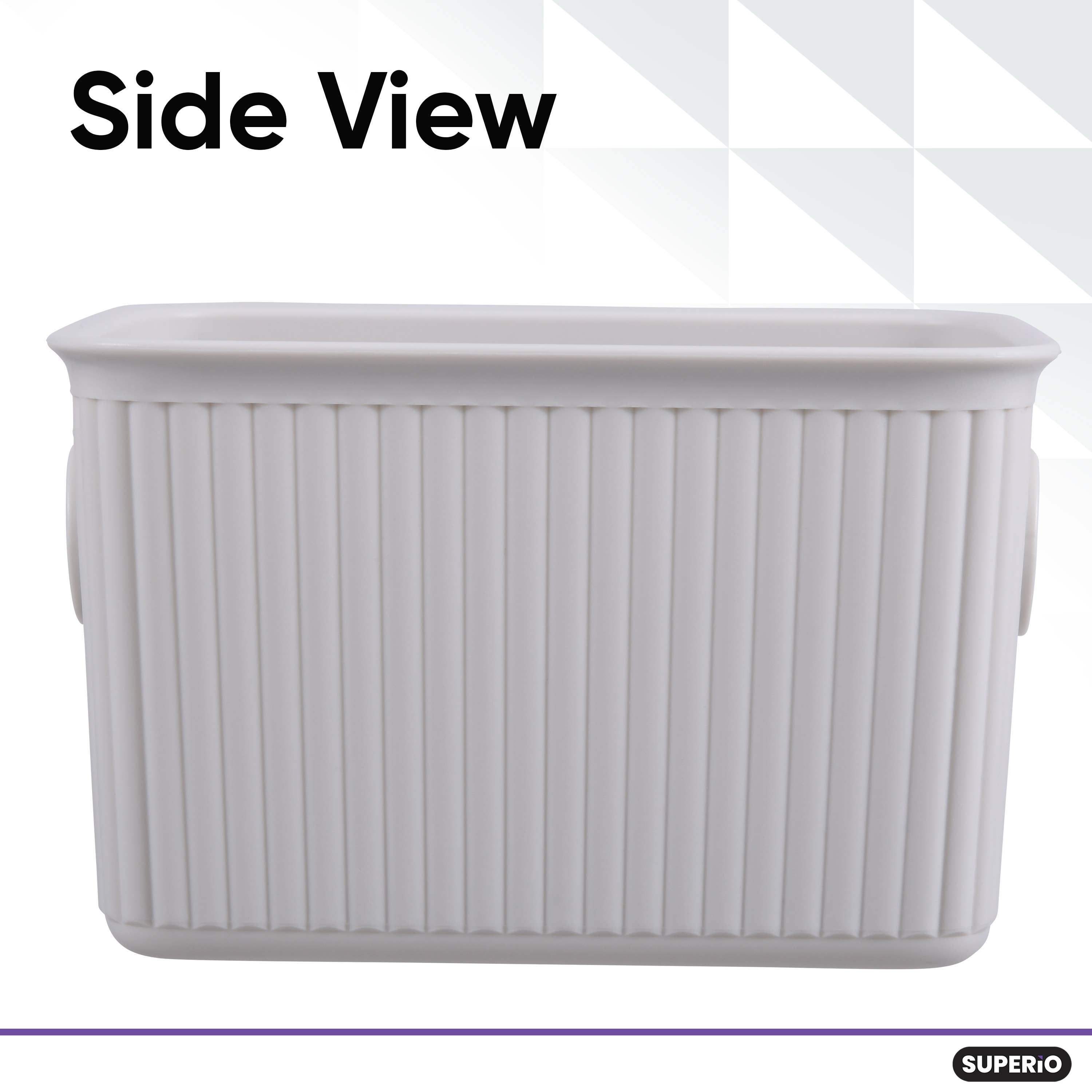 Superio Brand - Wholesale Storage Bin - Ribbed Collection Storage and Organizing Bins, 1.5 Liter-CS11