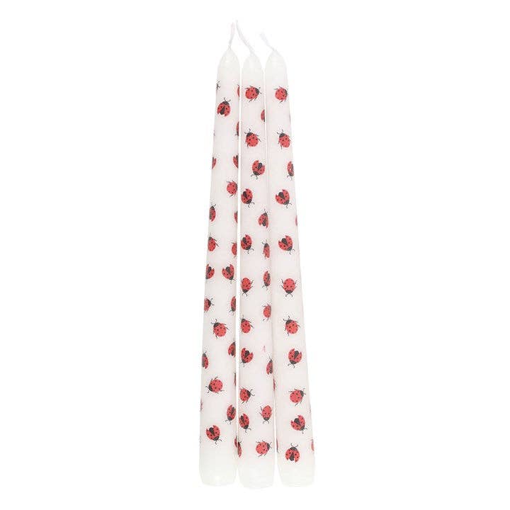 Something Different Wholesale - Wholesale Tapered Candle/Candlestick - Set of 3 Love Bug Ladybug Valentine Taper Candles