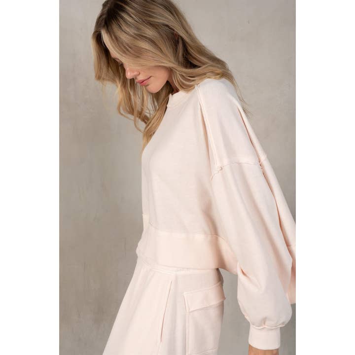 lalamia - Wholesale Sweatshirt - Women's - Exposed Seam Sweatshirt16