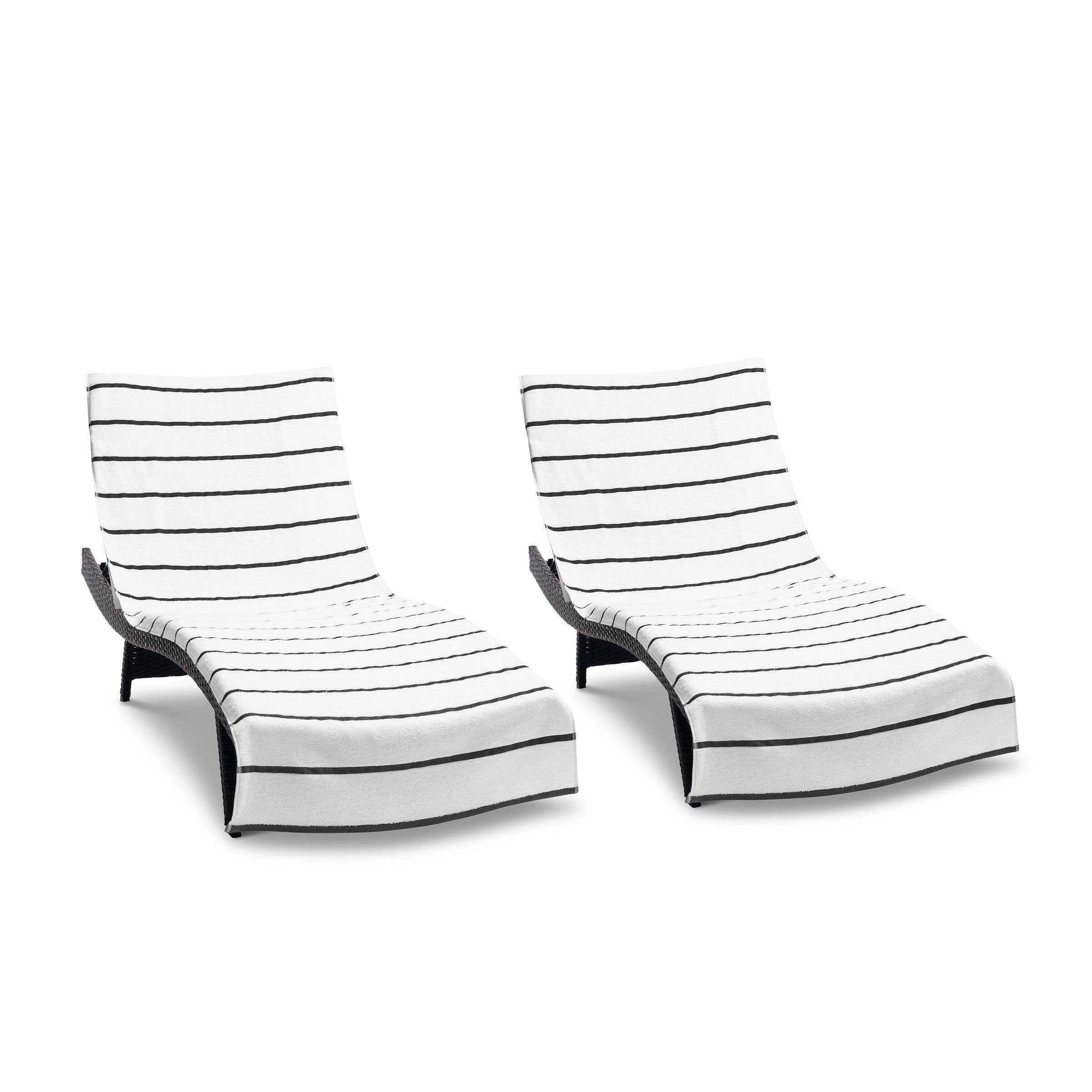 Arkwright Home - Wholesale Beach Towel - 2 Pack of Chaise Lounge Chair Towels, Fitted Pocket38