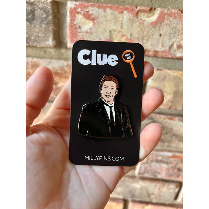 Millypins - Wholesale Lapel Pin/Button - Cult Classic “Clue” Horror Movie Pin - Wadsworth/Tim Curry