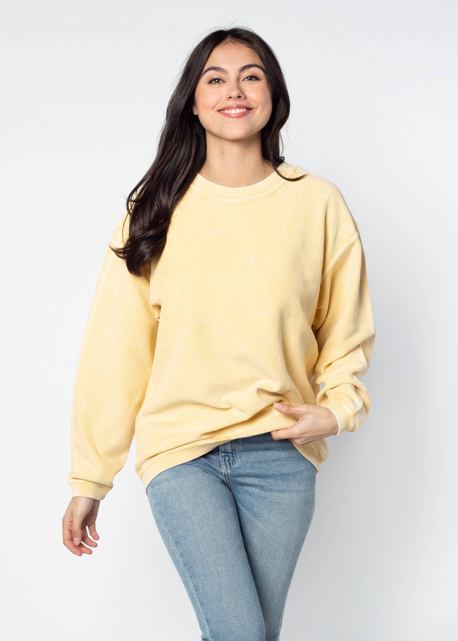 chicka-d - Wholesale Sweatshirt - Women's - The Original Corded Crew, all colors20