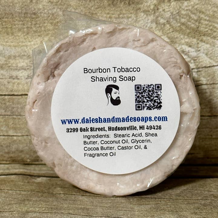 Bourbon Tobacco Shaving Soap for wholesale by Dales Handmade Soaps & More