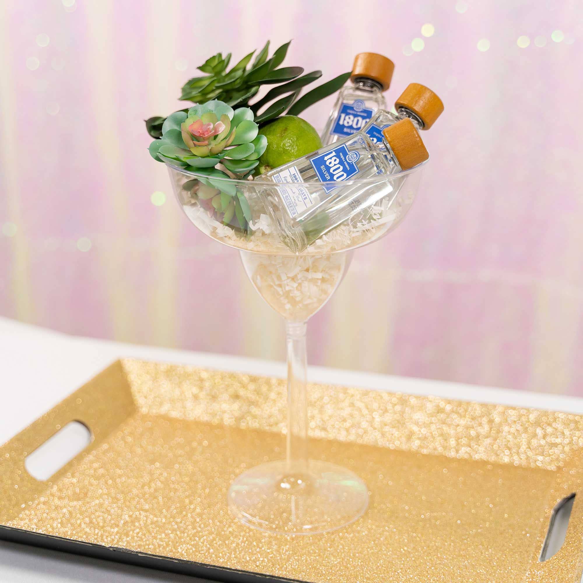 Portofino International Trading, USA - Wholesale Cocktail/Liquor Glass - Jumbo Plastic Margarita Glass 30oz - Clear1