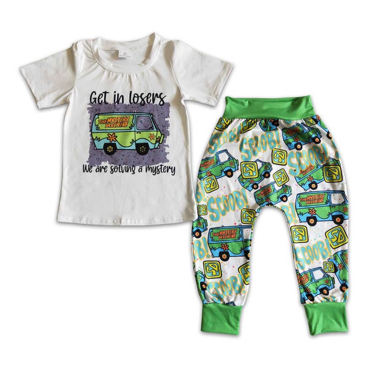 Get in losers we are solving mystery boy short sleeve outfits for wholesale by Yawoo Garments