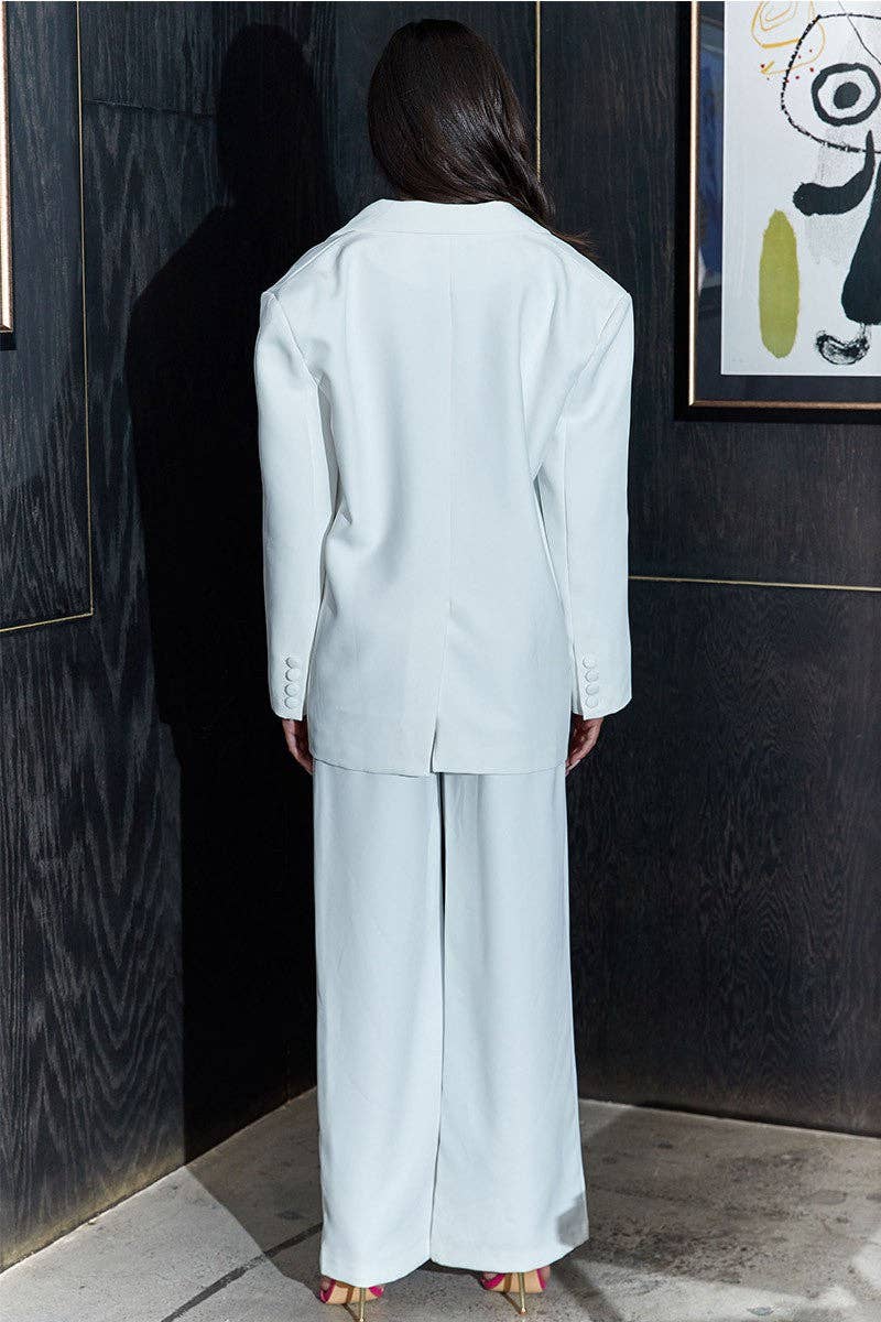 Athina Collection - Wholesale Top & Pant Set (NOT Loungewear) - Women's - Relaxed Oversized Classic Blazer Set4