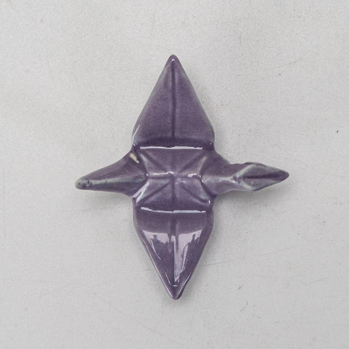 Urban Tokyo – wholesale Skedfat – Origami Trana Porslin Ätpinnar Viloplats 2"L Lila (12/288)