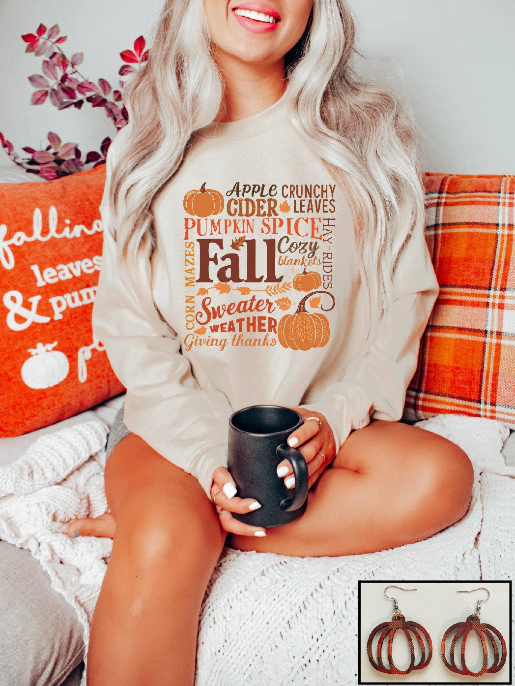 Southern Attitude Designs Inc - Wholesale Graphic Sweatshirt - Women's - Fall Things0