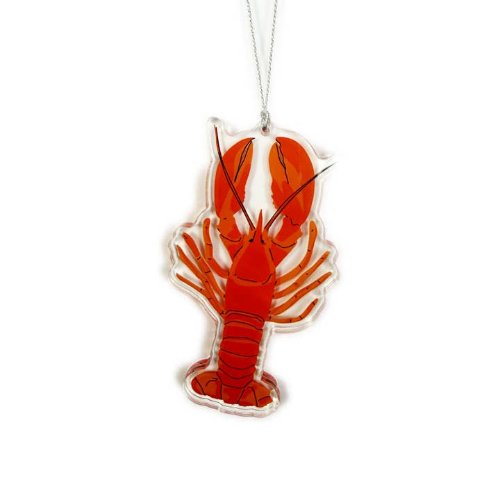 Enfeite de Natal lagosta por atacado de Drawn Goods