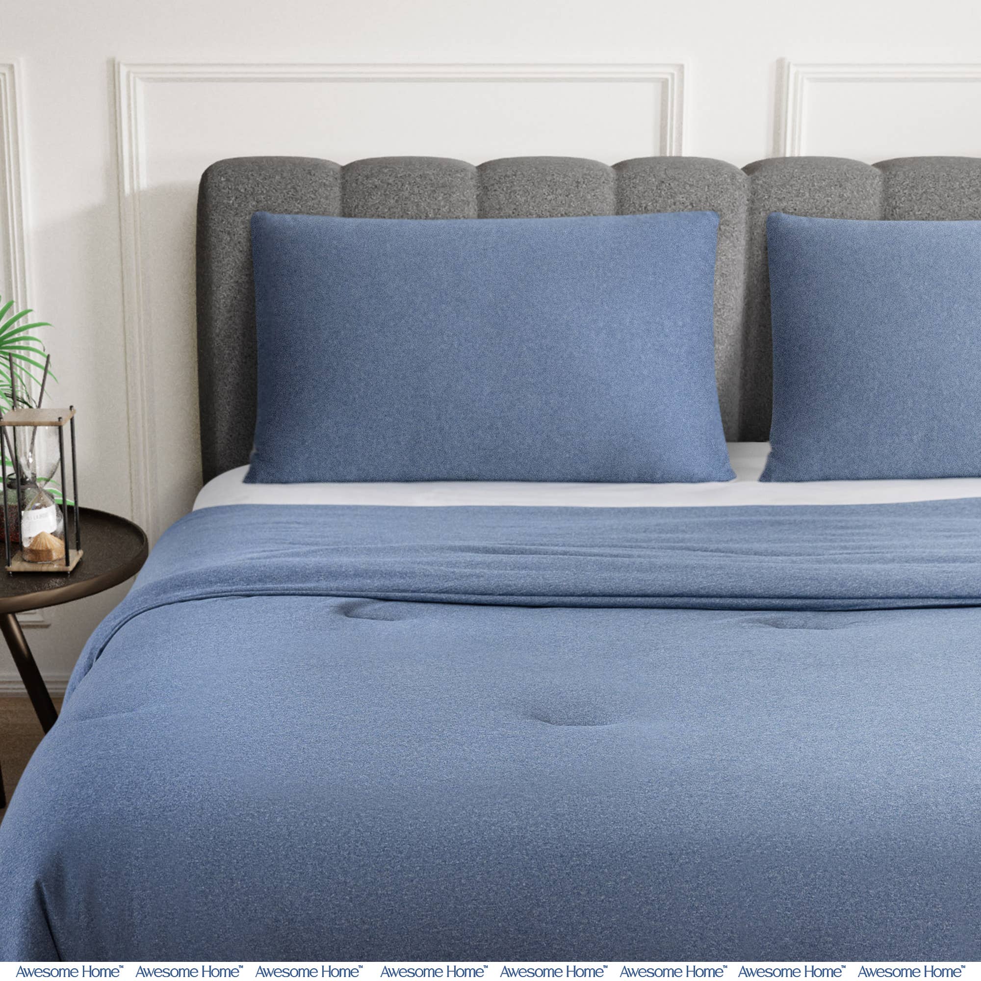 Awesome Home - Wholesale Bedding Set - Soft Easy Care Jersey Comforter Set, 2-Piece2