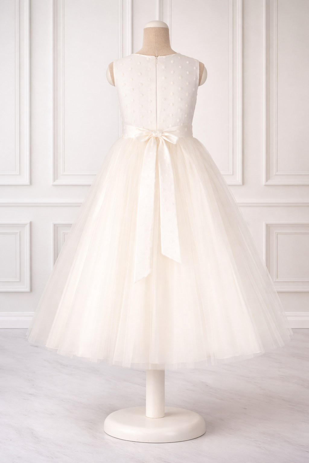 ivoire Robe ivoire élégante pour filles, robe de communion en vente sur Faire4