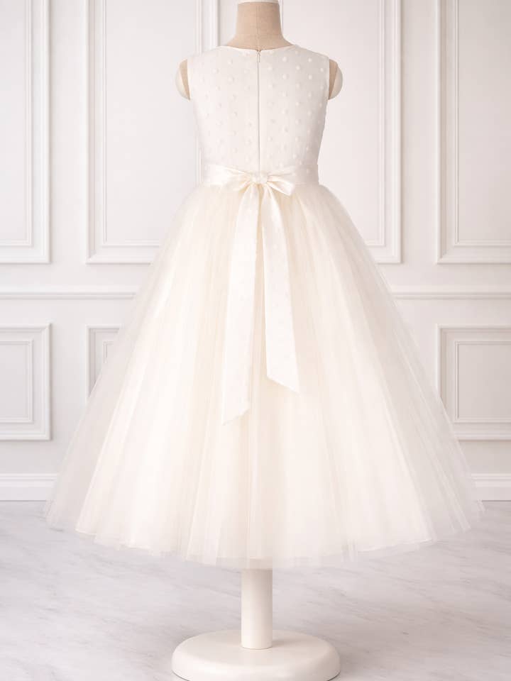 ivoire Robe ivoire élégante pour filles, robe de communion en vente sur Faire4