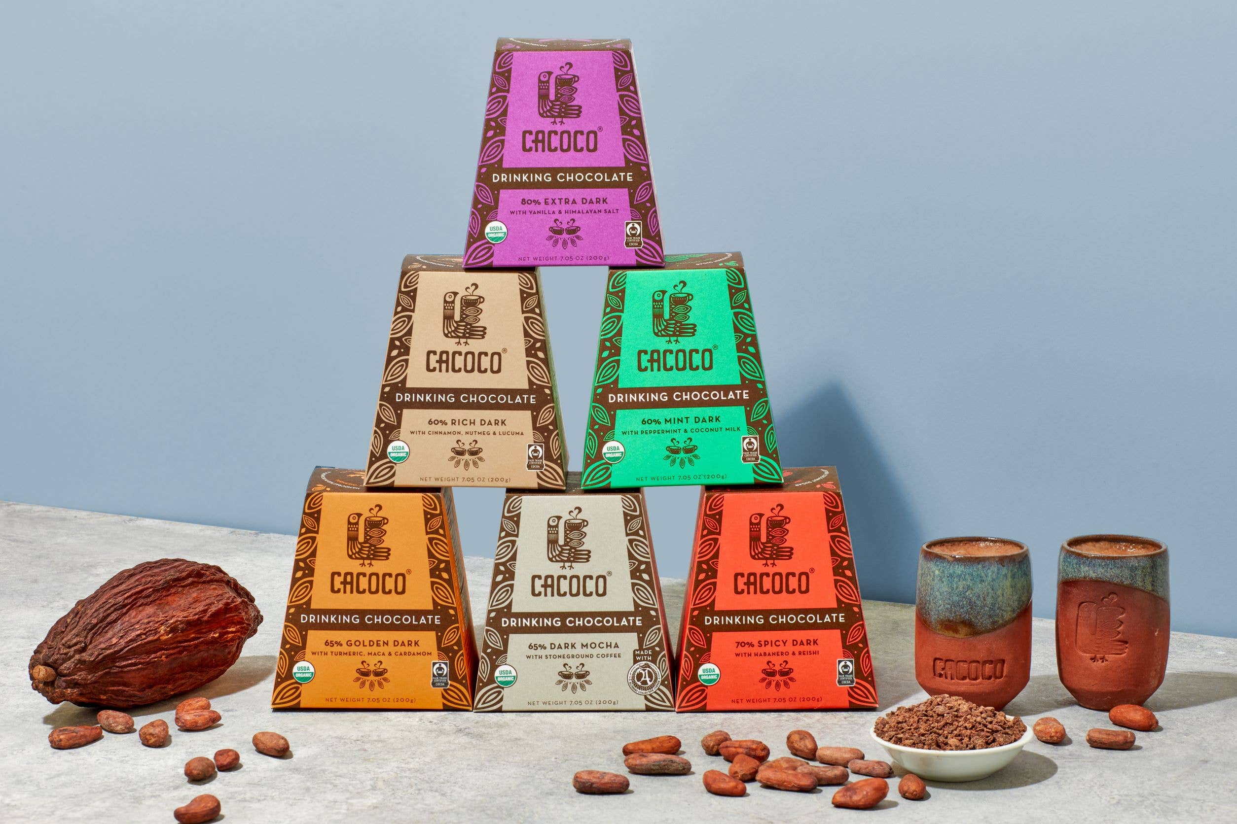 Coracao Chocolate & CACOCO - Wholesale Hot Cocoa Mix/Kit - 50% Barista Blend Drinking Chocolate (5 Lb Bulk)3