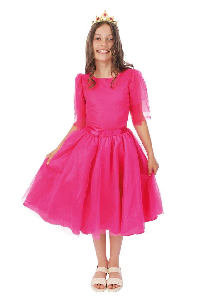 Costume princesse luxe - rose - enfant - 7/9 ans pour la vente par P'tit Clown