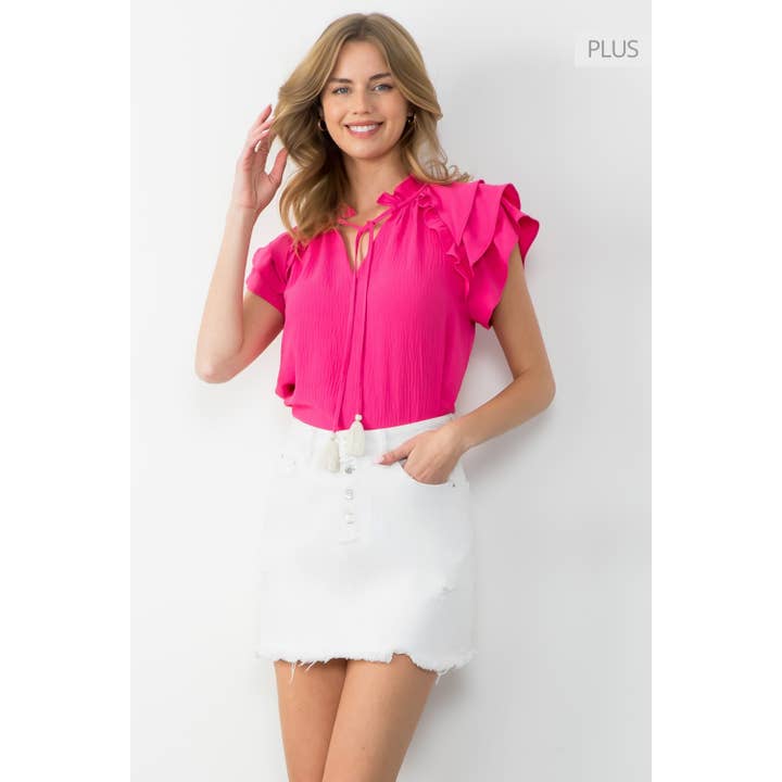 /Størrelse XL/Top med flitterærmet Tassle Tassle for engroshandel hos THML