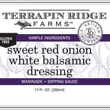 Terrapin Ridge Farms - Vente Sauces à salade - Vinaigrette balsamique blanche à l'oignon rouge doux1