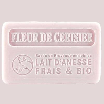 100g Bio Donkey Milk French Soap - Cherry Blossom for wholesale by French Soap Wholesale