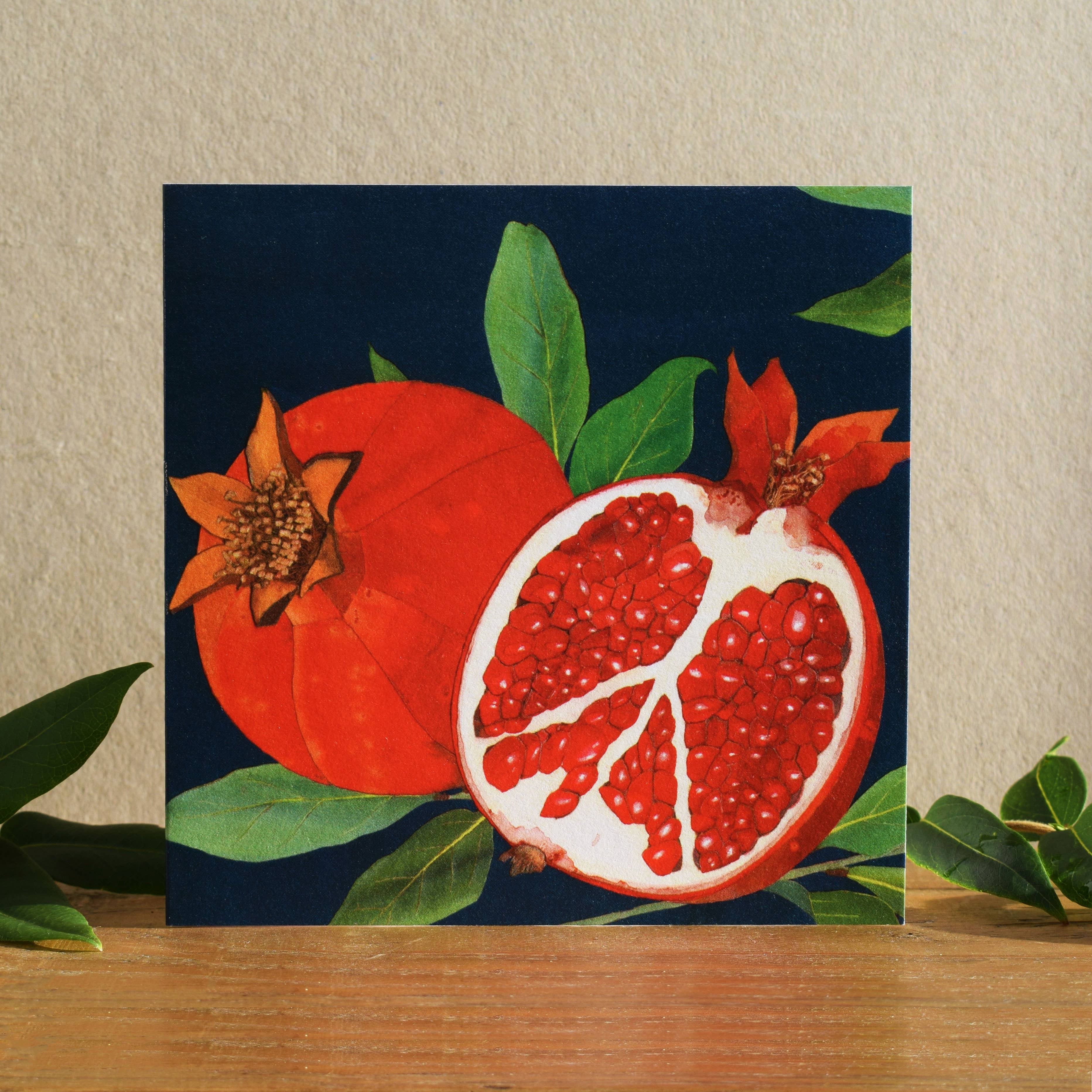Windsock Press – wholesale Everyday greeting card – Pomegranate (fruit cards)1