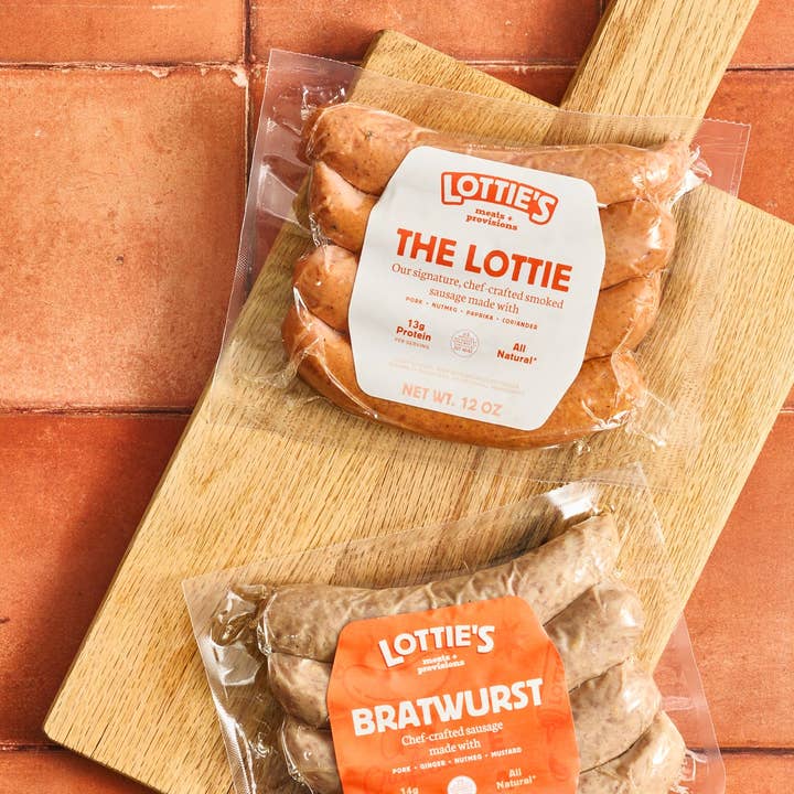 Lottie's Meats - Wholesale Sausage - The Bratwurst | Fully Cooked Sausage | 12 Packs Per Case