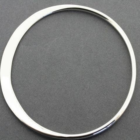 Sterling Silver Flattened Bangle for wholesale by Makers & Providers