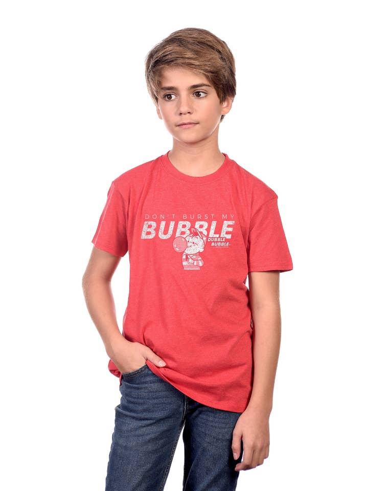 www.sweetvintagetees.com - Wholesale T-Shirt - Kids - YOUTH Burst My Bubble! Dubble Bubble® Unisex Shirt | Bubble Gum Shirt | Back-to-School Style3
