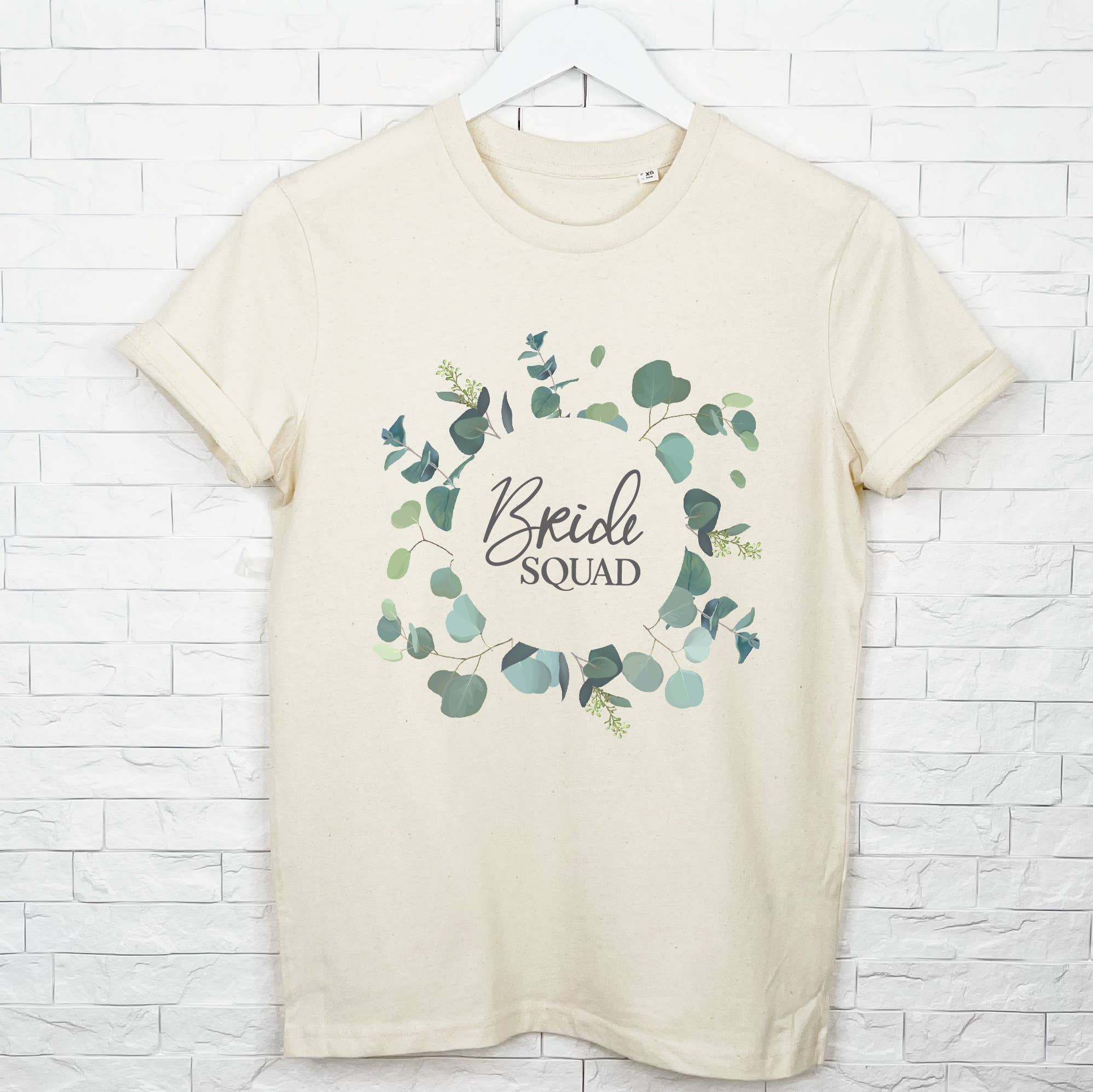 Lovetree Design - Wholesale Screen printed t-shirt – Women′s - Bride To Be And Hen Rainbow Arch And Silver T Shirt Set1