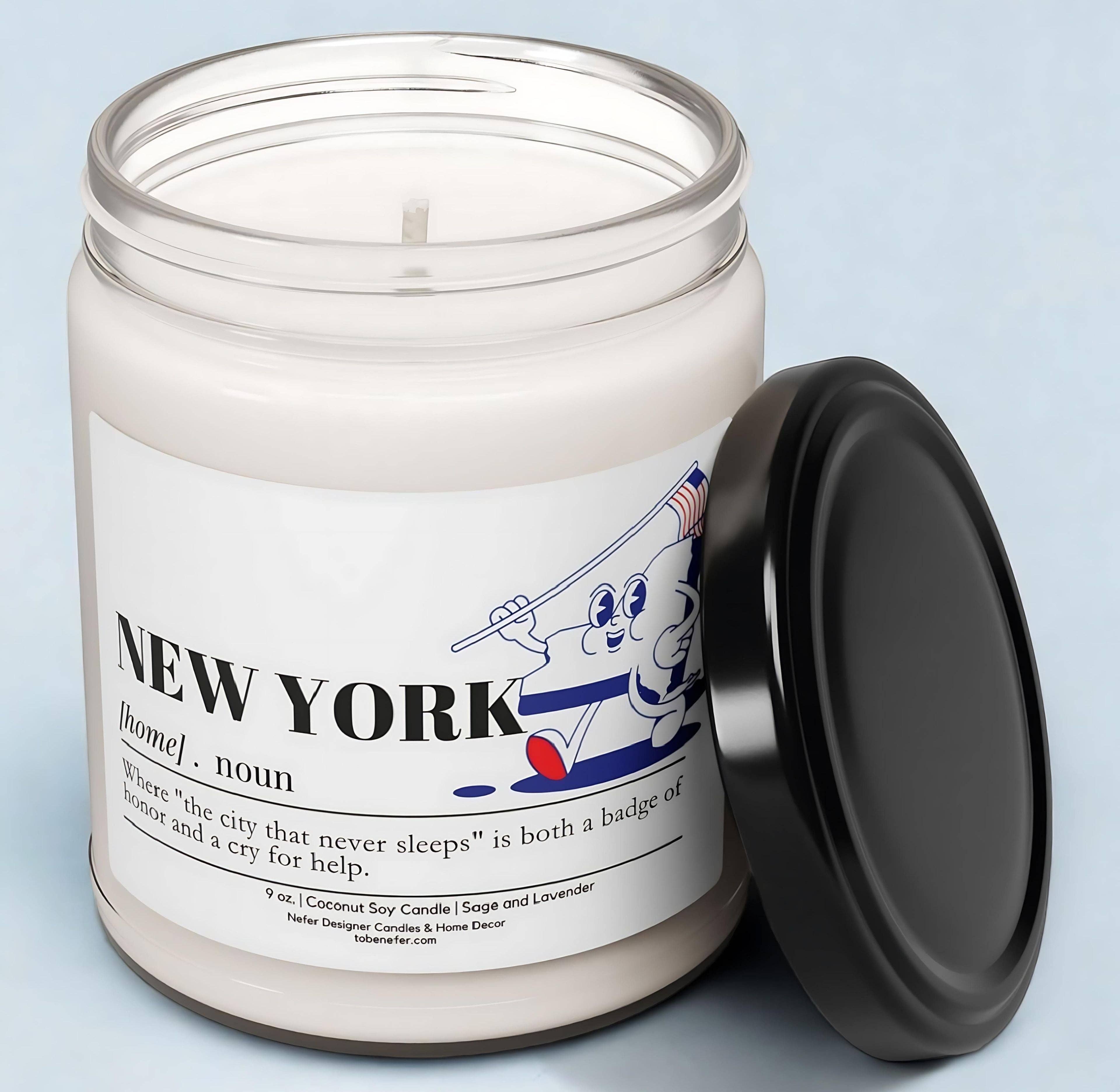 Nefer Designer Candles & Home Decor - Wholesale Jar/Filled Candle - New York | Dictionary Definition | State Scented Candle1
