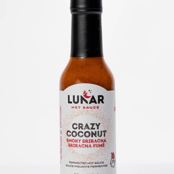 Lunar Hot Sauce - Vendita all'ingrosso Salse piccanti - SRIRACHA AFFUMICATA CRAZY COCONUT 7/10
