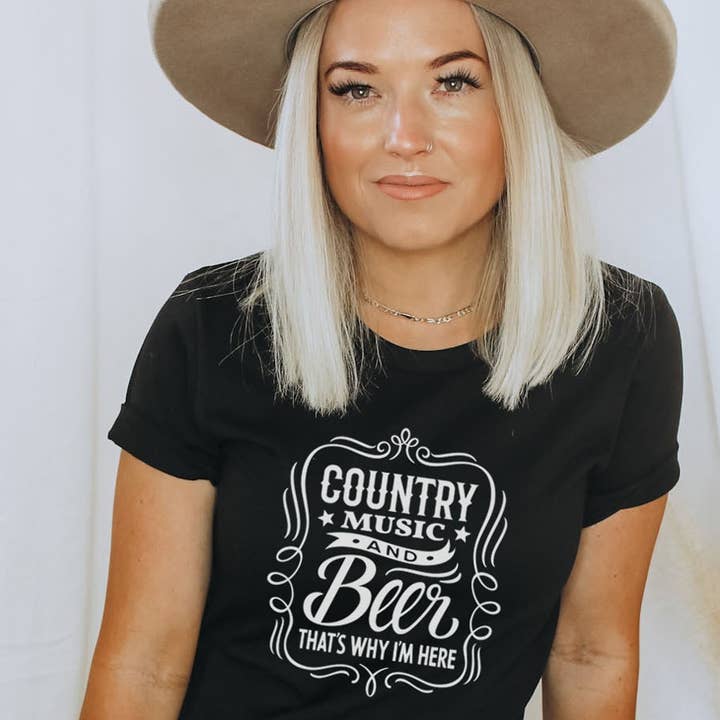 Plus Size Country Music and Beer for wholesale by Bella Me
