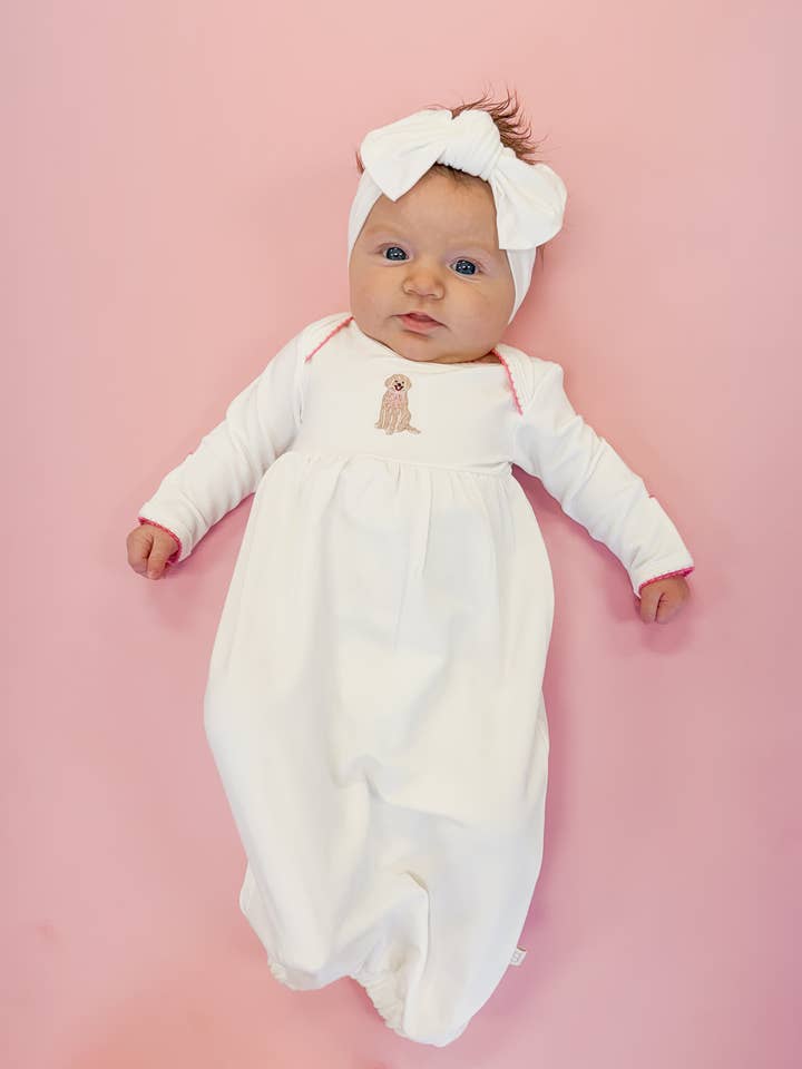 Pip Broderad Klänning - Valp Chic för wholesale av Goosies