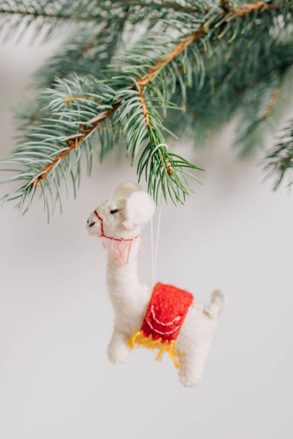 Nivas – wholesale Ornament – Christmas Llama Felt Ornament2