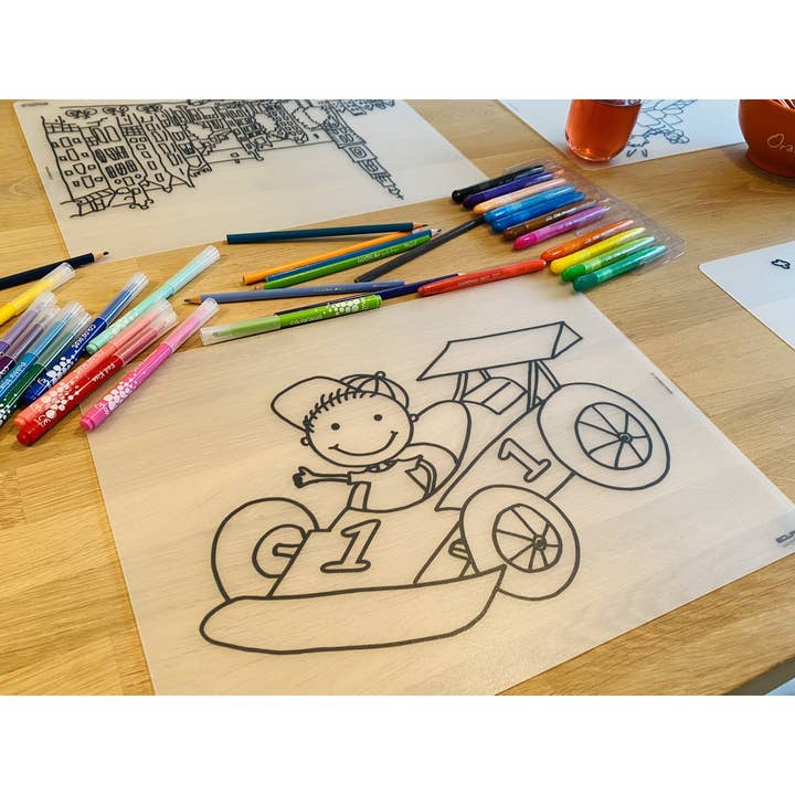 Recolorable Placemat Formula 1 Max for wholesale by Edwali