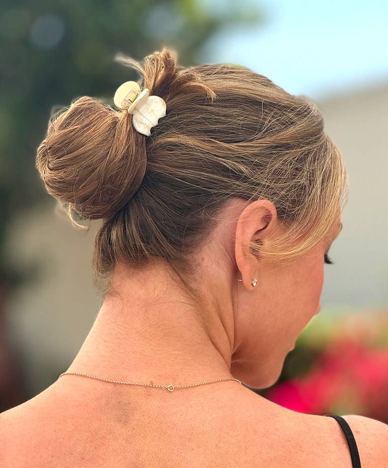 Ficcare - Wholesale Hair Clip - Women's - Chloe Jaw Italian Acetate 10