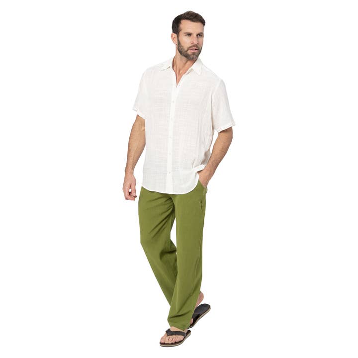 Kurzarm Sommerhemd HC0200B für den Großhandel von La Mano Boho