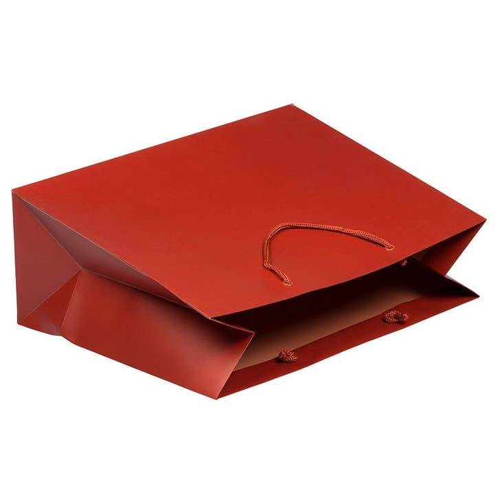 JAM PAPER - Wholesale Gift Bag - Matte Gift Bags w/ Rope Handles, 16x12x6, Dark Red, 1PK3