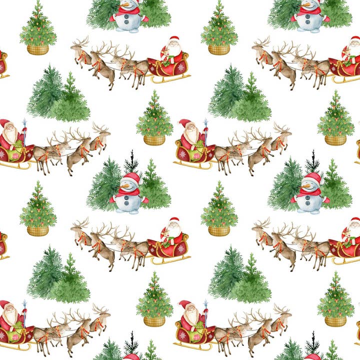 Ninnys Napkins - Wholesale Craft Supplies - Ninny's Rice Paper A4 - Santa & Friends