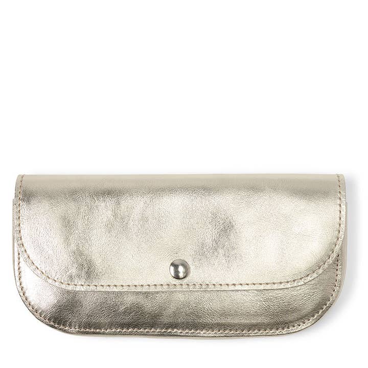 Sunglass case, Sunny Greetings, Gold for wholesale by Keecie