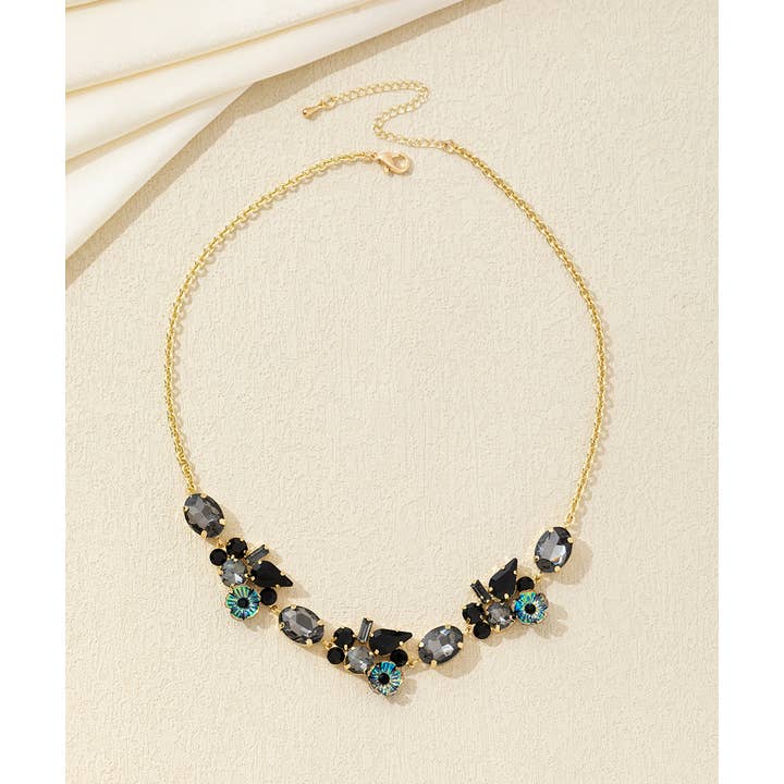 Blossom bijoux - Wholesale Pendant/Charm Necklace - Multiform glass rhinestone and flower necklace – 26AHCC0021