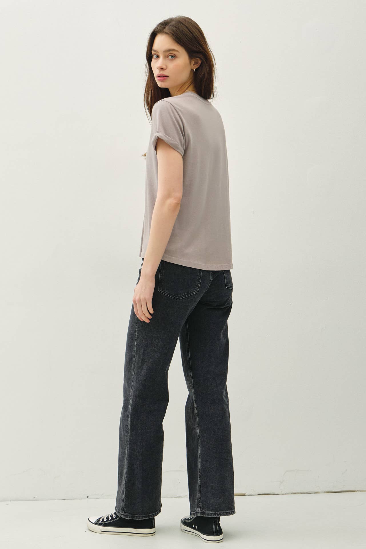 Be Cool - Wholesale T-Shirt - Women's - BOXY CUT TEE W/ ROLL SLEEVE16