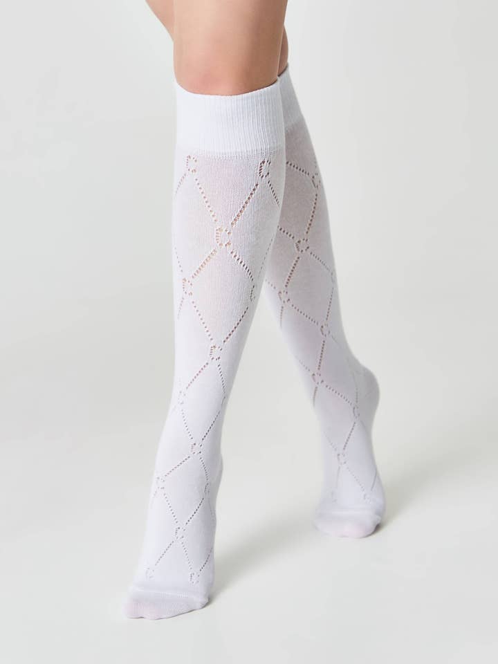 Conte Elegant - Wholesale Socks - Women's - Cotton Knee Highs Conte Classic 007