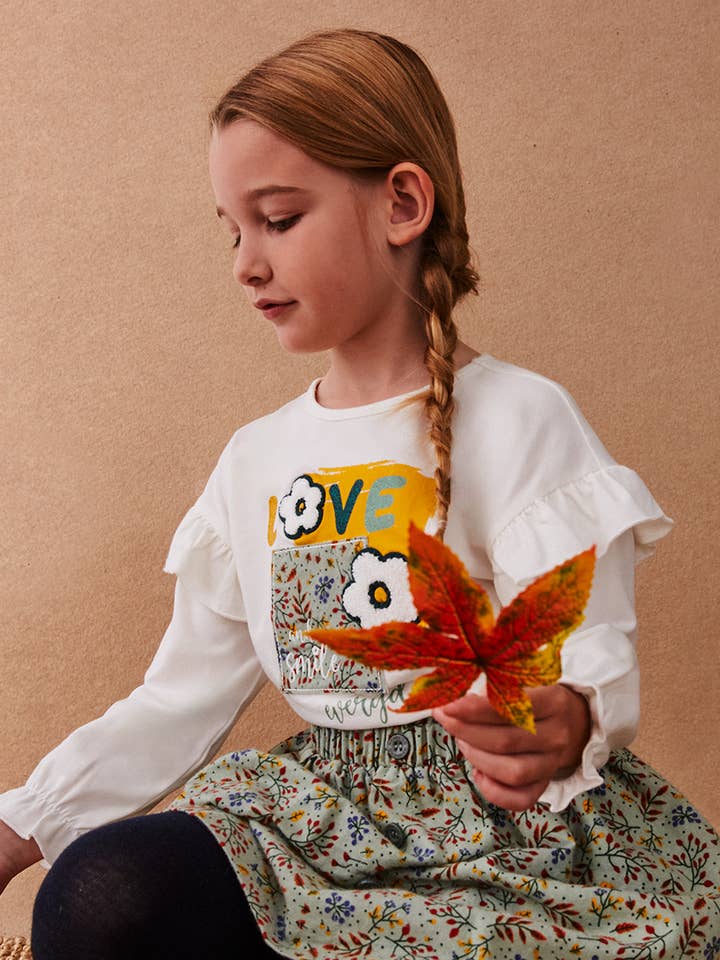 Girl's Long Sleeve T-Shirt JGI64734 for wholesale by Newness Kids