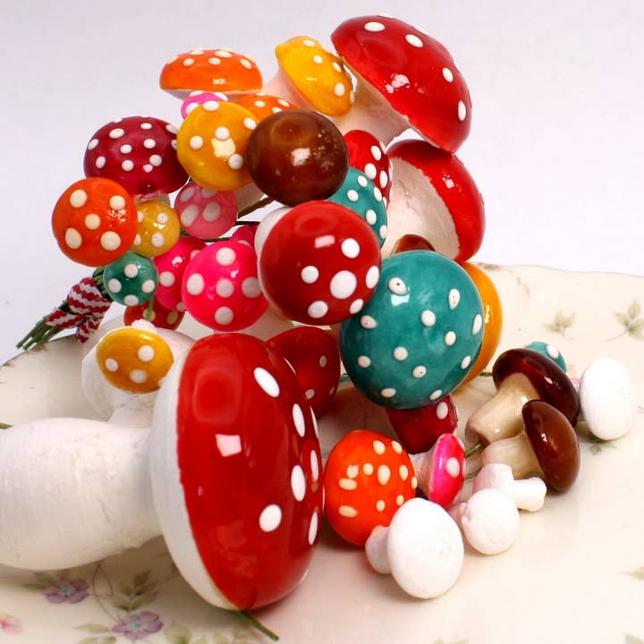 Meyer Imports - Wholesale Decorative Tabletop Object - Mushrooms - Spring Colors - 39 Piece Set! 218-01743