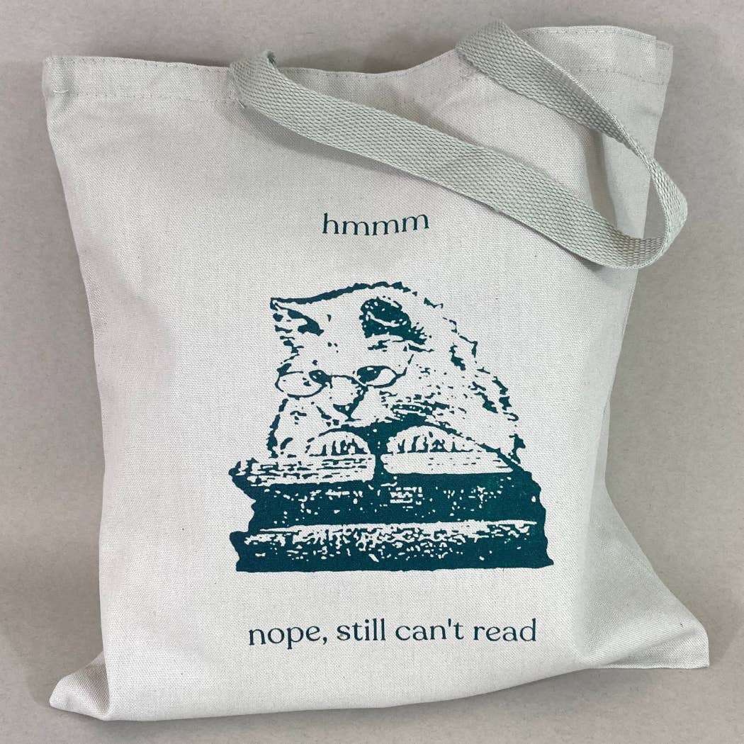 Rx Letterpress - Wholesale Tote Bag - Unisex - Nope, Still Can’t Read | Cat Lover Humor Canvas Tote2