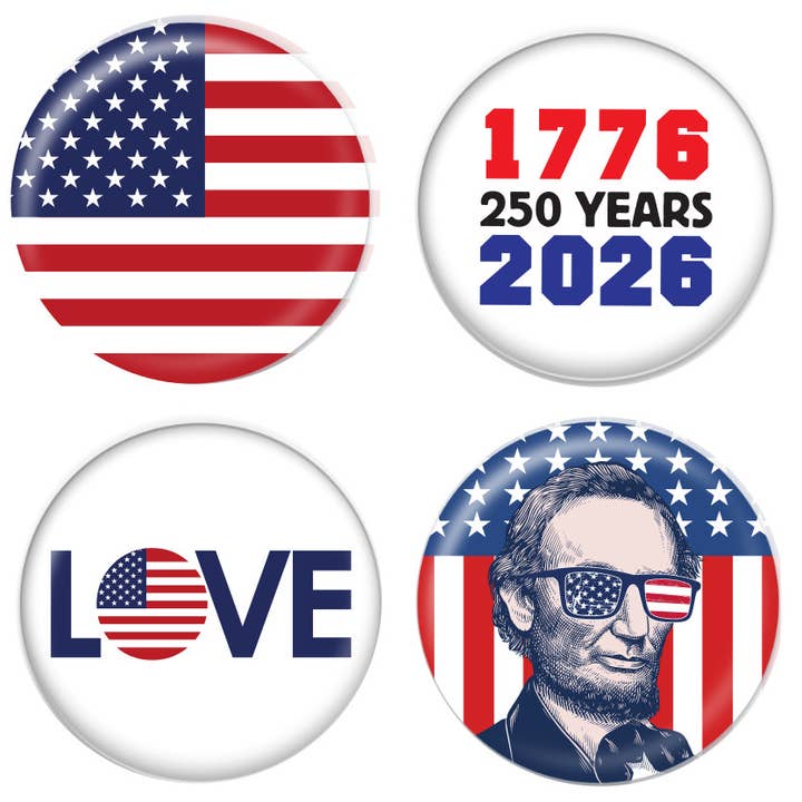 Collection Patriote USA ChattySnaps - 12 Assortis pour la vente par ChattySnaps