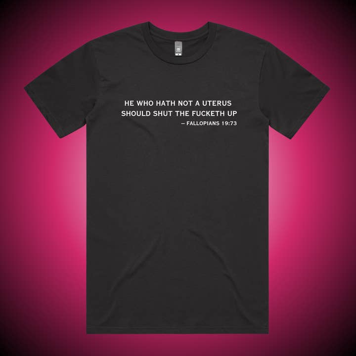 Fallopians 19:73 — Unisex Graphic Tee for wholesale by Profound Sass