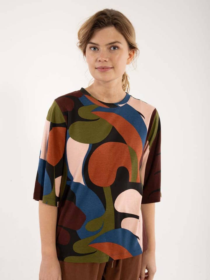 Danefae København - Wholesale T-Shirt - Women's - Daneglad Interlock Tee Black TROPS0