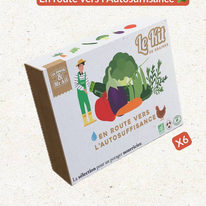 Verso l'Autosufficienza - Kit di giardinaggio tematico per la vendita all'ingrosso da parte di Dr. Jonquille & Mr. Ail