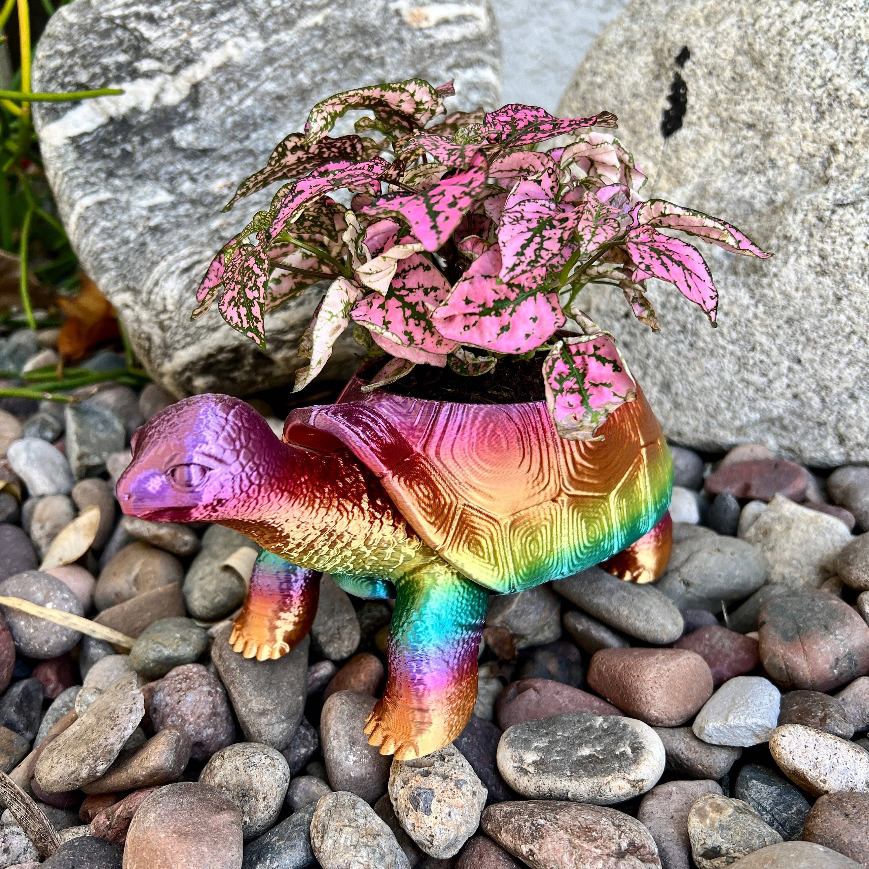 NumanPrints – Engroshandel Plantekrukke – Skildpadde Planter 3D-trykt skildpadde Realistisk haveindretning7