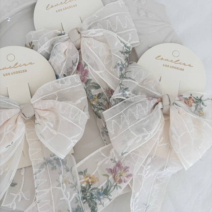 Tuinbloem Romantische Strik Haarclip (GAWA) voor wholesale door LoveLina