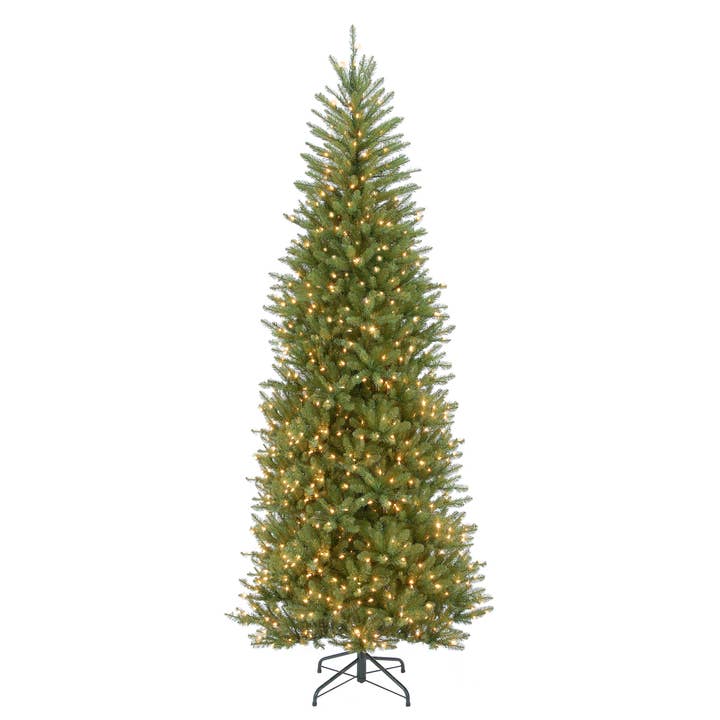 10 ft.Pre-Lit Dunhill Fir Slim Tree with Clear Lights, Plug-In for wholesale by National Tree Company